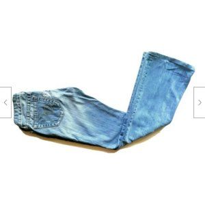 Bebe Jeans Rhinestone Embellished BLING Distressed Flare Bootcut